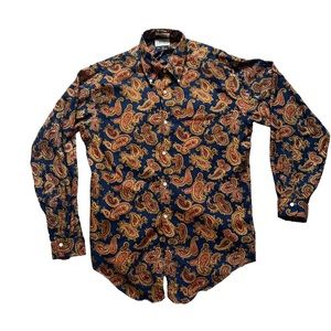 Button up long Sleeve Gant Patterned Shirt size M